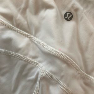 lululemon athletica Pants - Lululemon white yoga pant with Lazer cutouts lululemon athletica Pants - Lululemon white yoga pant with Lazer cutouts